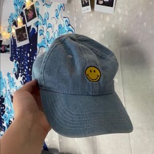 Pacsun embroidered smiley baseball cap